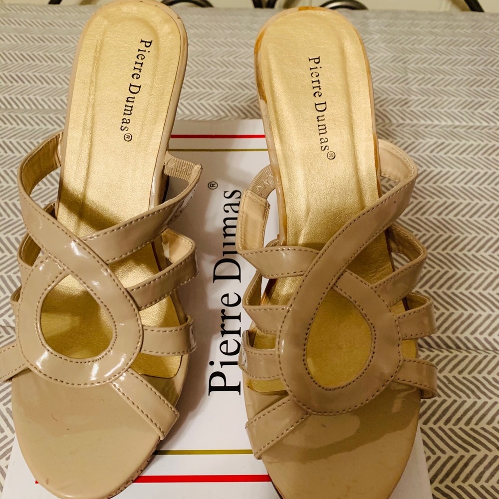 Pierre Dumas Wedge Sandals